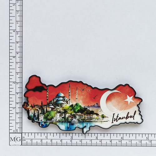 Turistik hediyelik magnet - Harita formu 5mm