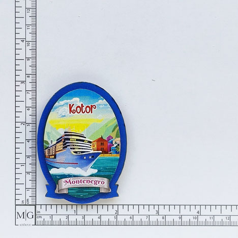 Turistik hediyelik magnet - Oval formda 3mm Çift Kat